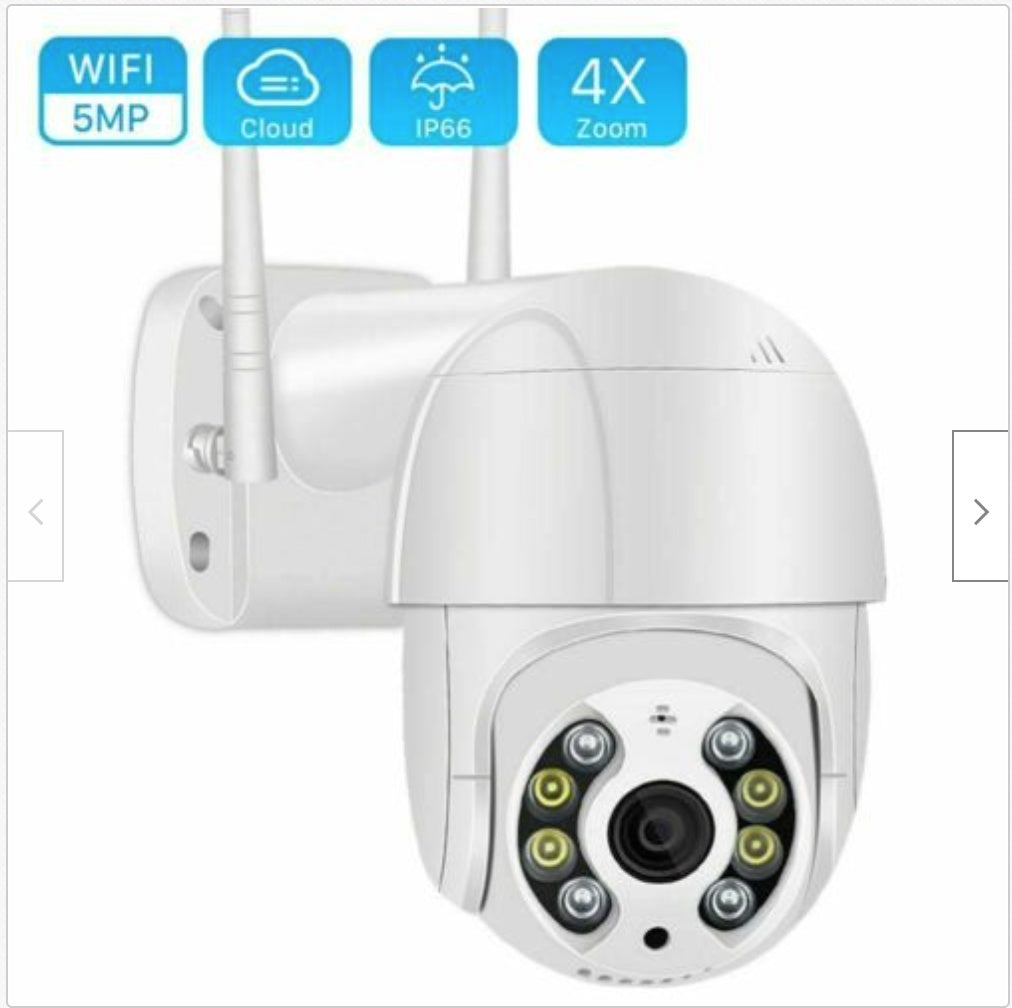 Wireless WiFi Surveillance Camera Dual Light Source AI Smart