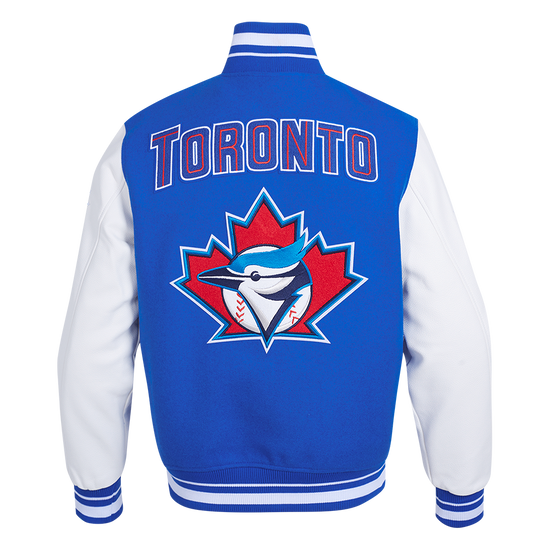 Toronto Blue Jays Retro Classics Rib Wool Varsity Jacket