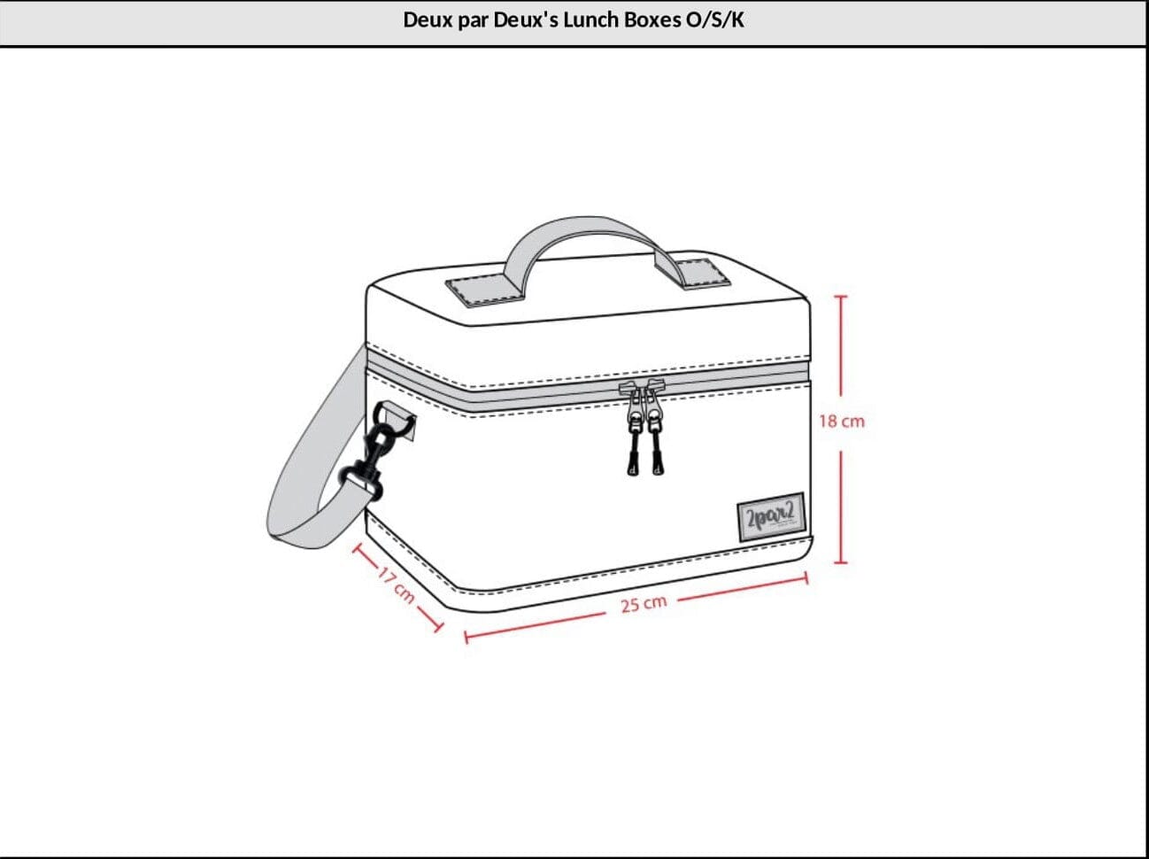 Lunch Box Black Retro Flower Print
