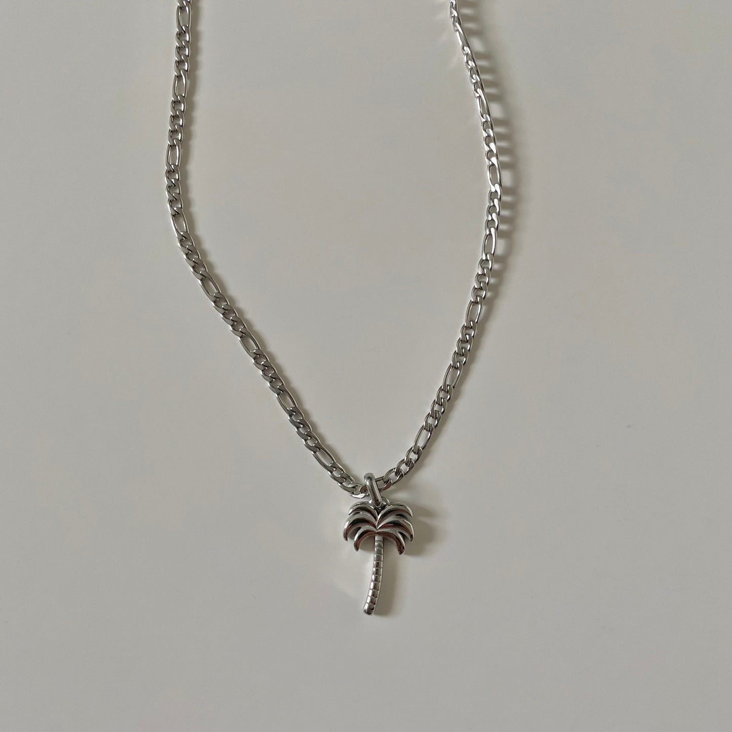 Bondi Palm Necklace- Silver