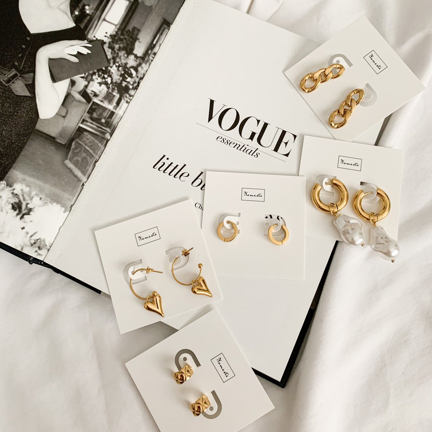 Honey Huggie Hoops -Gold
