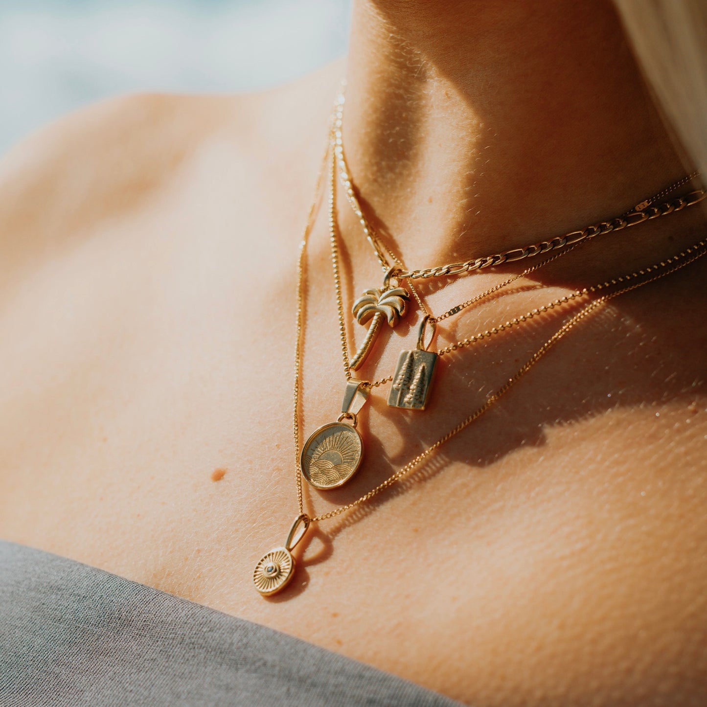 I am Strong Affirmation Necklace- Gold