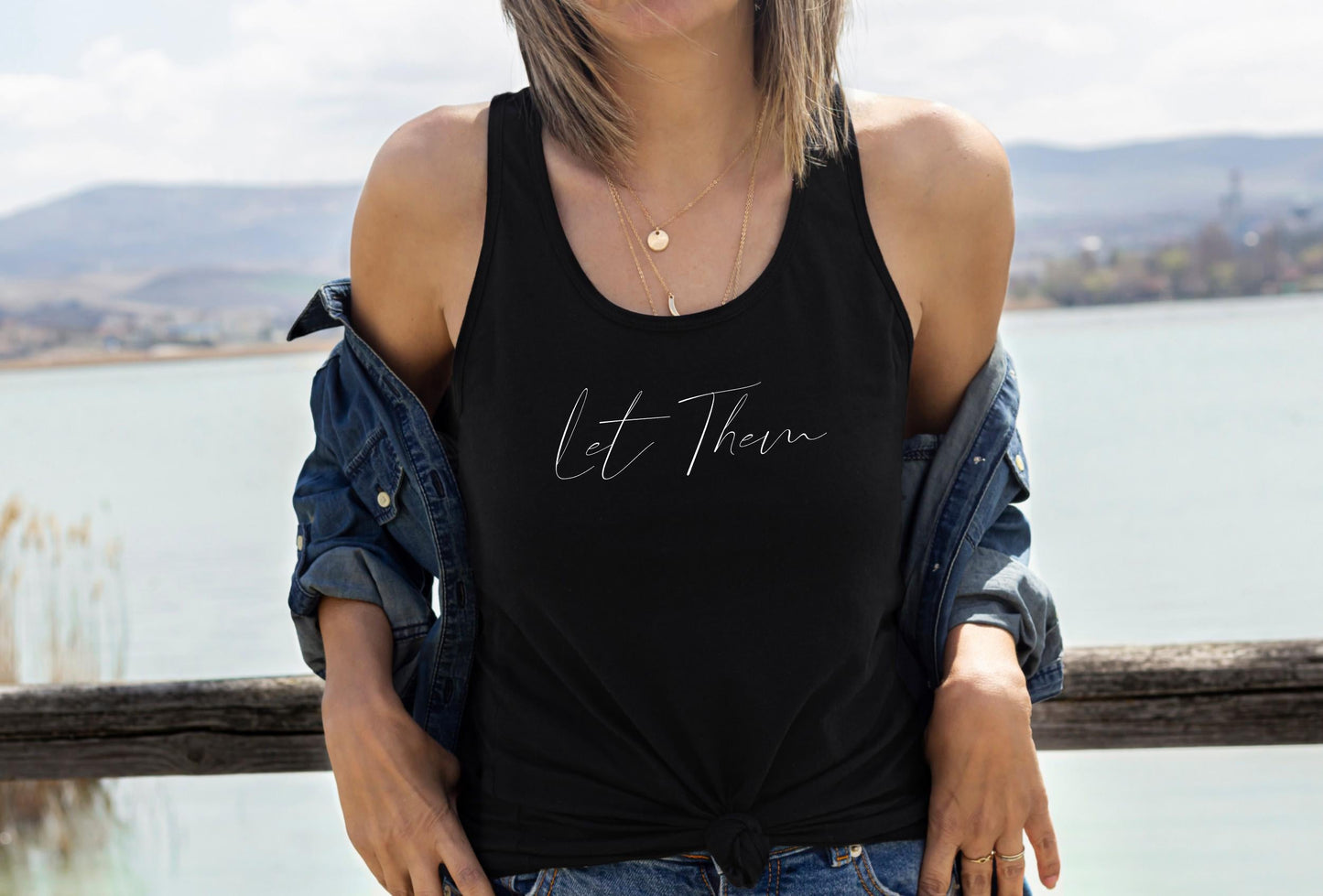 Let Them Racerback Tank Top