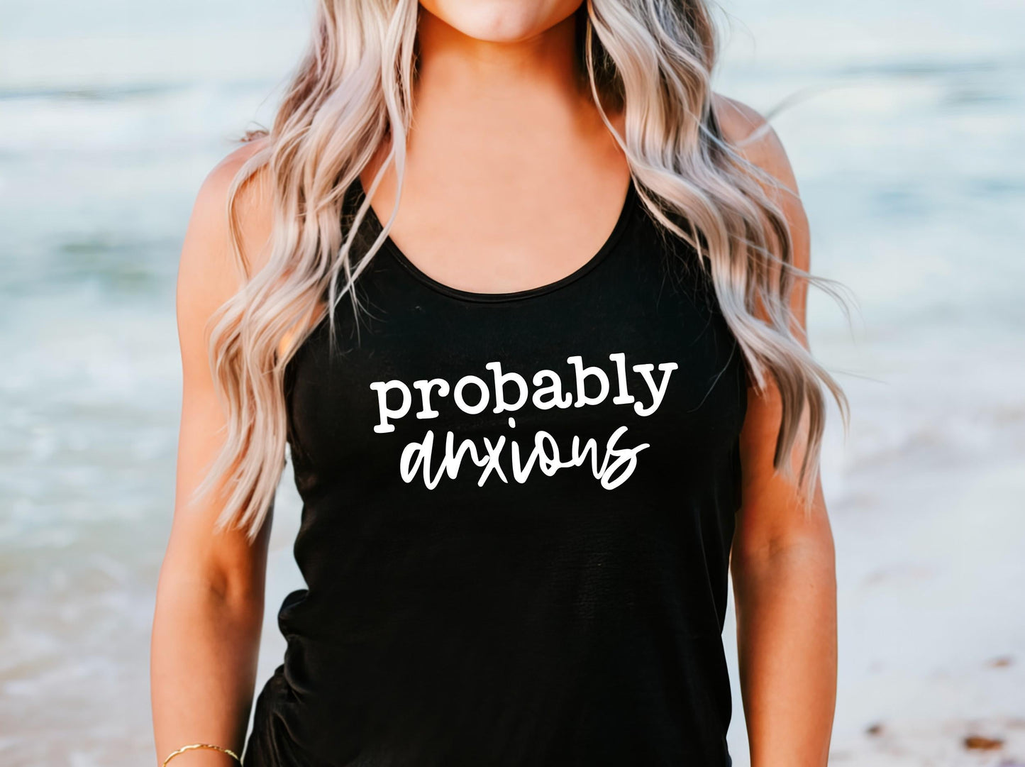 Probably Anxious Racerback Tank Top