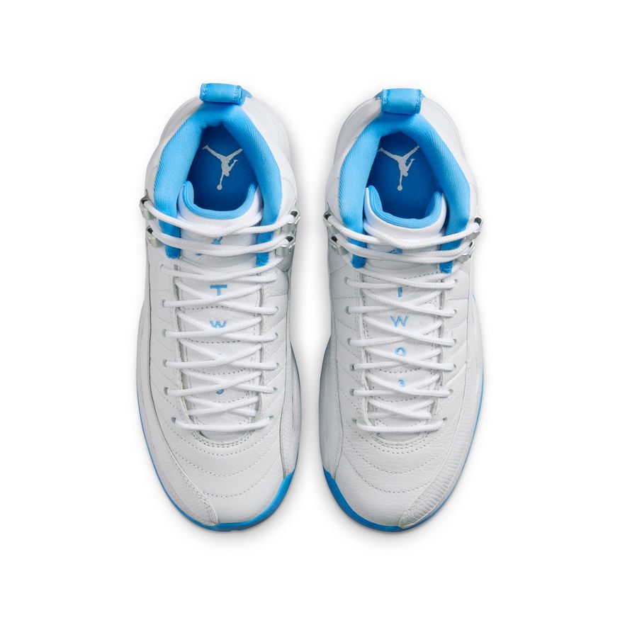 Y Air Jordan 12 Retro "White and University Blue" 153265-112