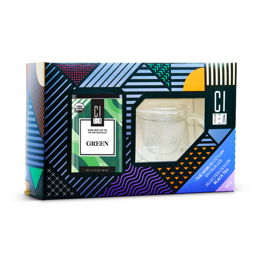 Green Loose Tea & Infusion Teacup Gift Set