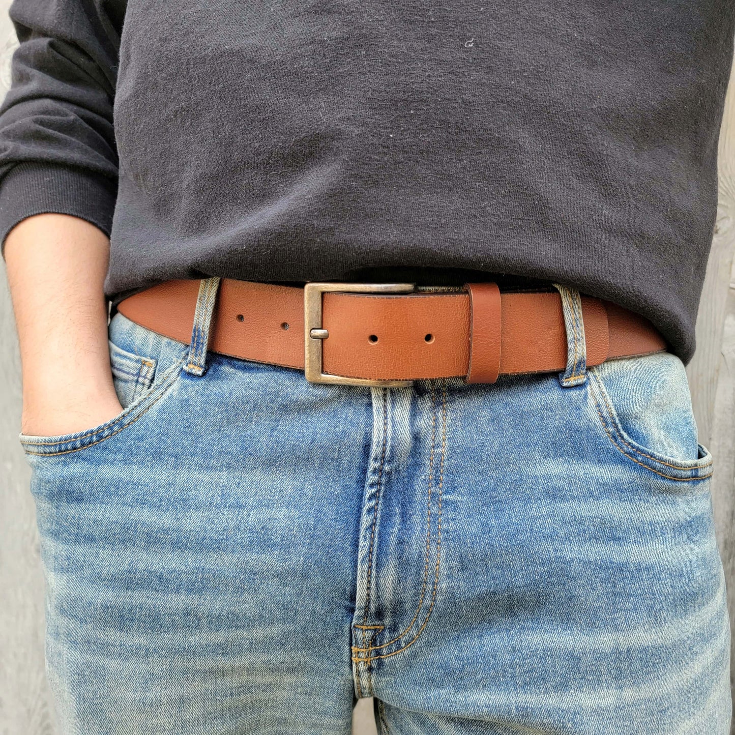 The Long Haul Belt - Brown Classic 100% Real Leather Belt