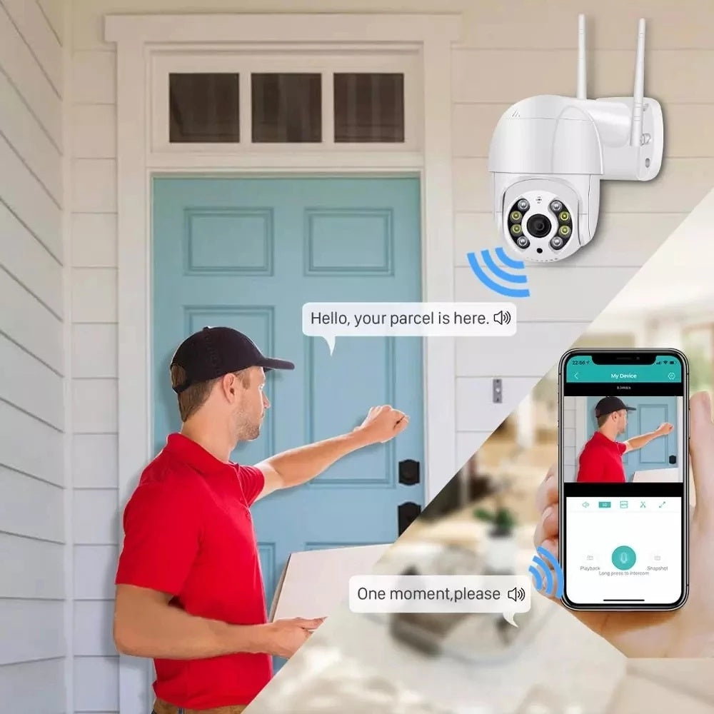 Wireless WiFi Surveillance Camera Dual Light Source AI Smart