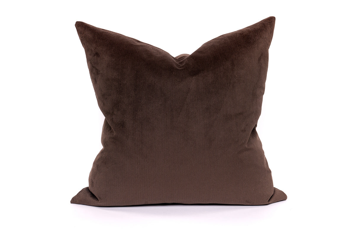 Chocolate Cord Cushion Cover