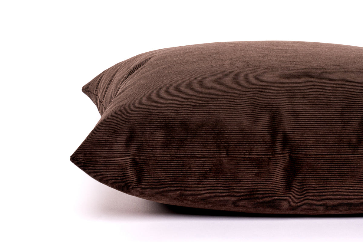 Chocolate Cord Cushion Cover