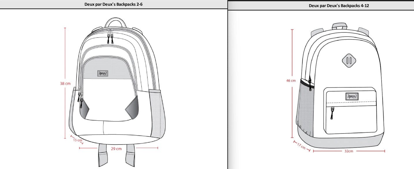 Kids Backpack Blue And Beige Gradient