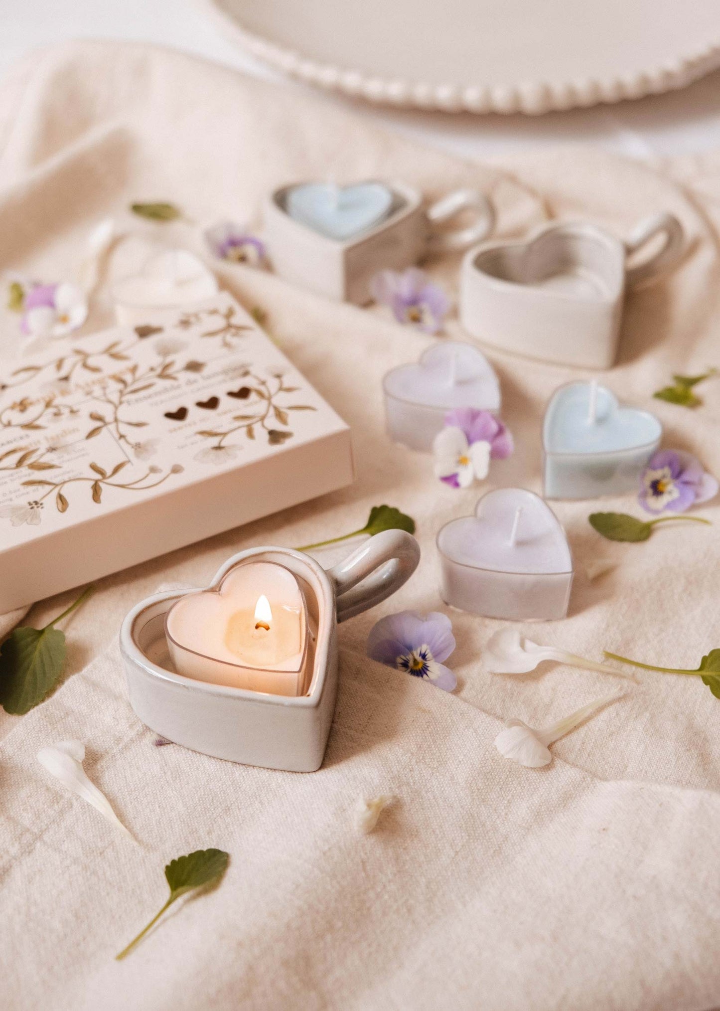 Blush Hearts Candle Tealight