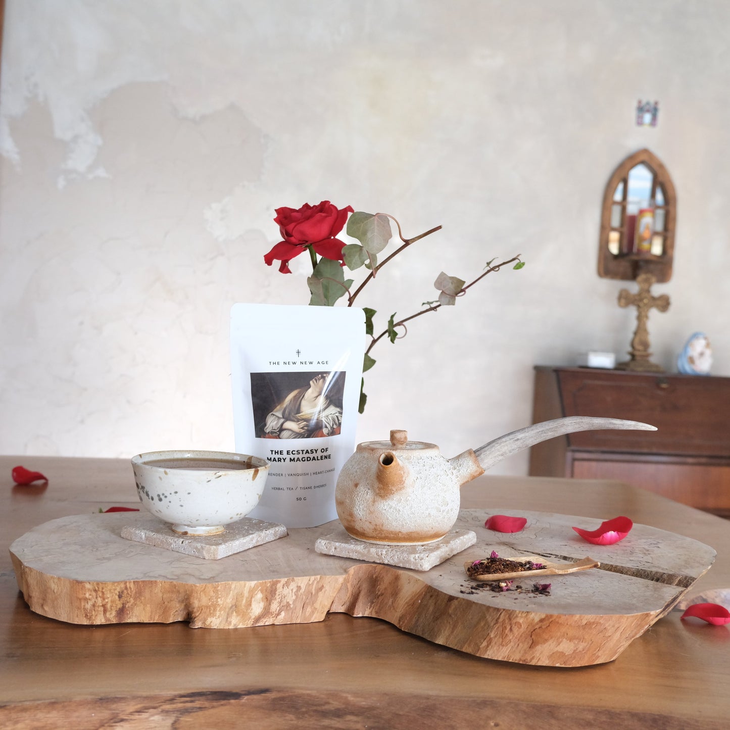 THE ECSTASY OF MARY MAGDALENE | sensuous spiced vanilla + rose rooibos