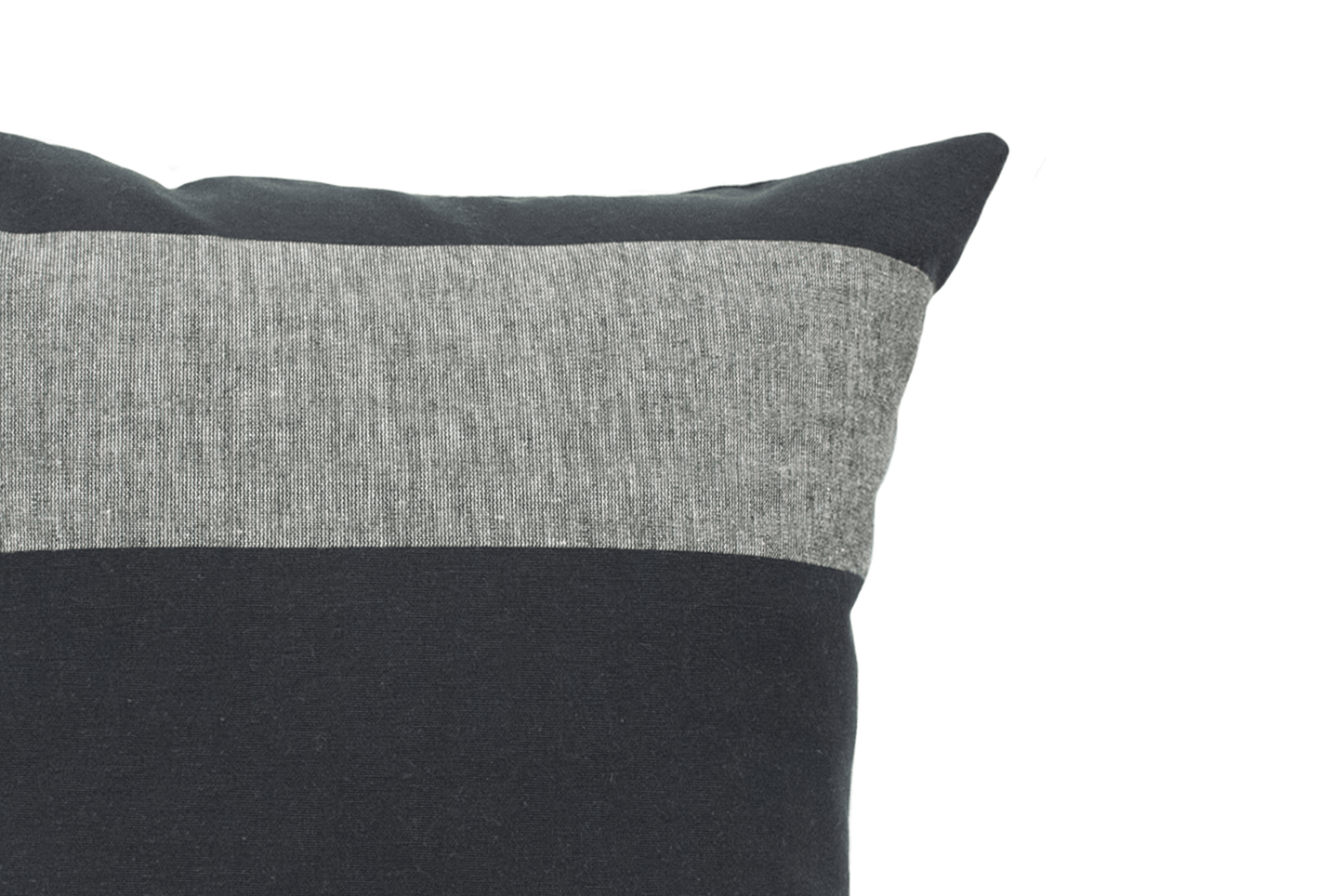 Coal Stripe Cushion Cover