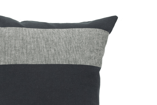 Coal Stripe Cushion Cover