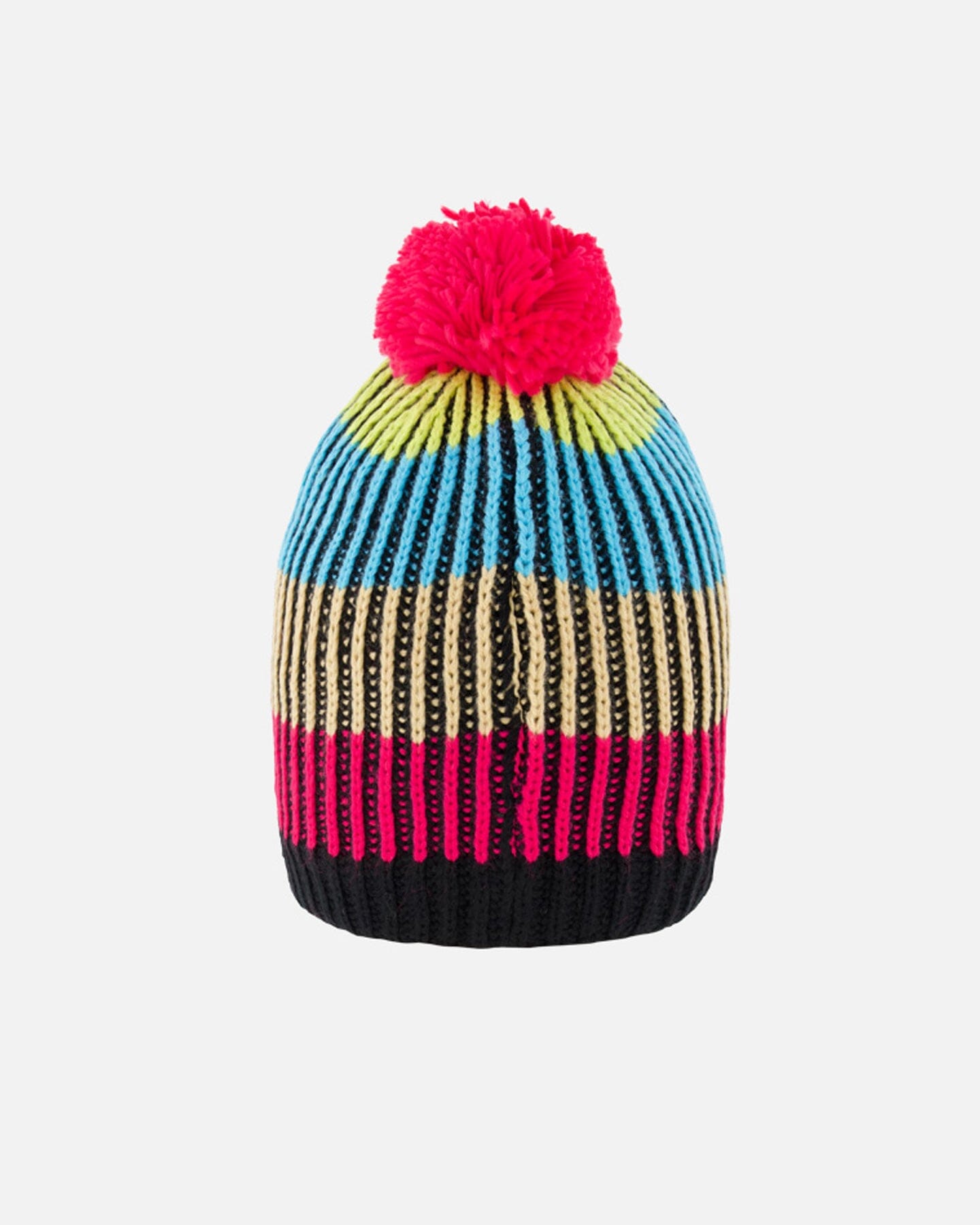 Knitted Winter Hat In Black & Multicolor