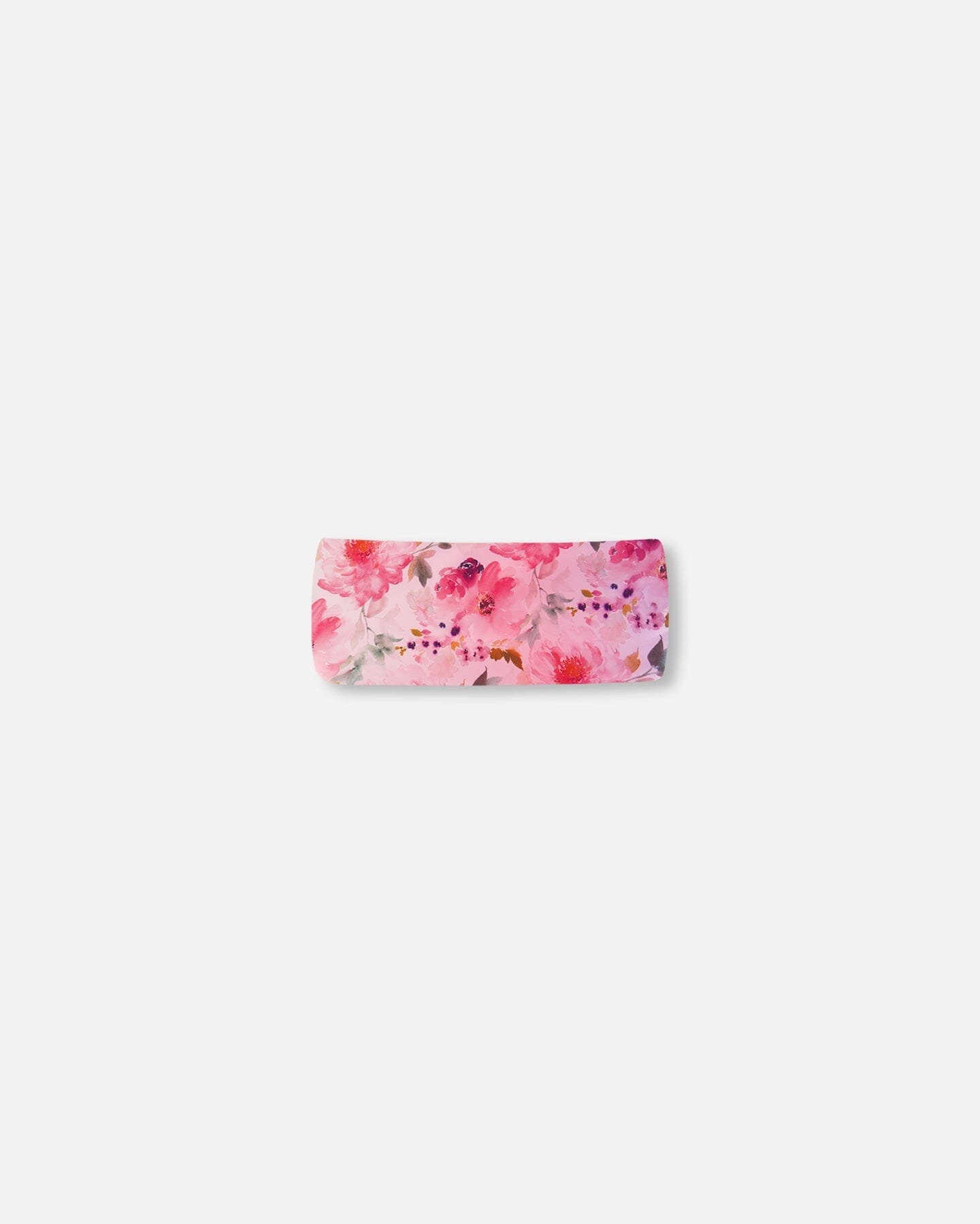 Athletic Headband Gradient Pink Printed Big Flowers