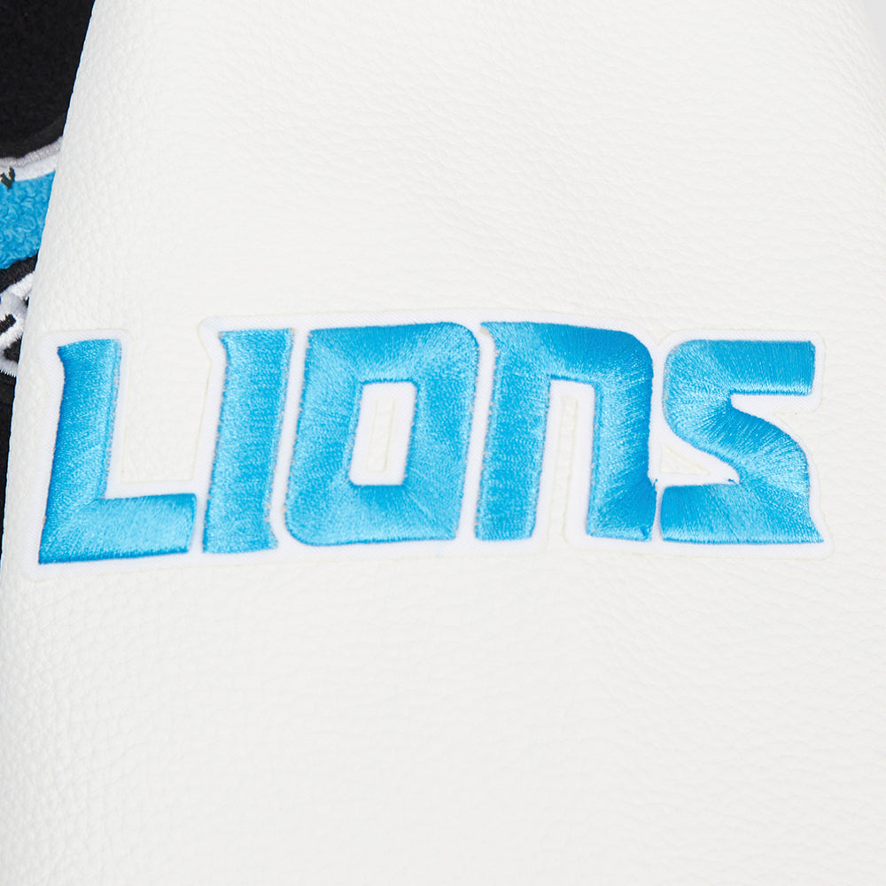 Detroit Lions Split Logo M Rib Wool Varsity Jacket
