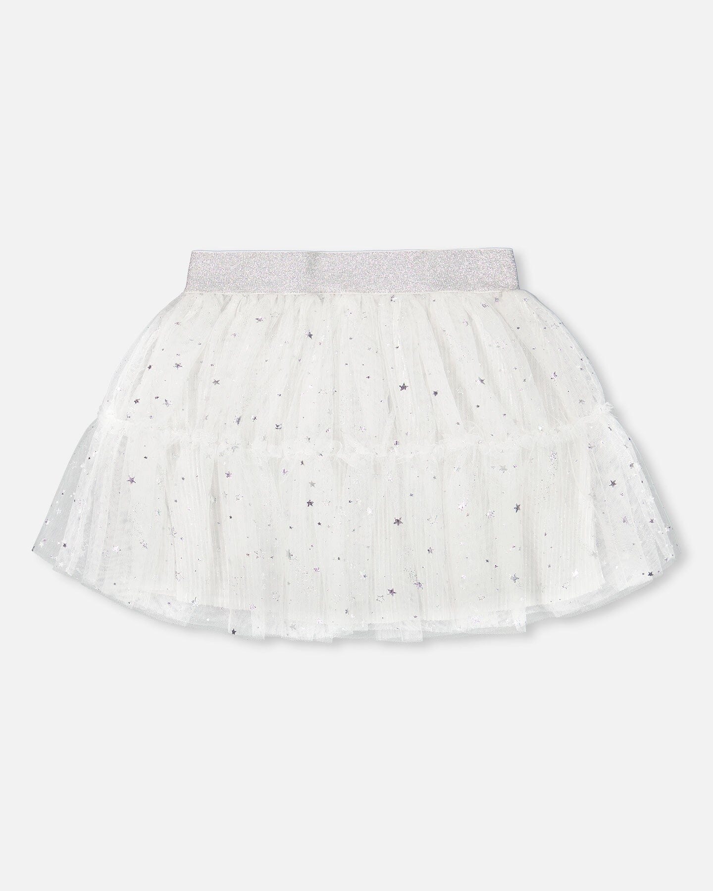 Glittering Tulle Skirt Off White