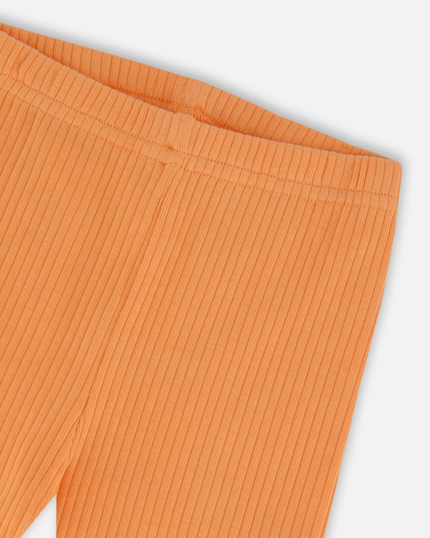 Printed Organic Cotton Dress And Solid Leggings Set Orange And Purple