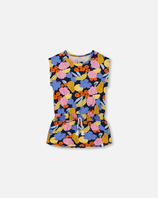 Printed Tunic Top Multicolored