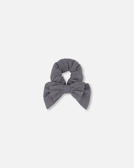 Hair Elastic With Bow Sparkling Black
