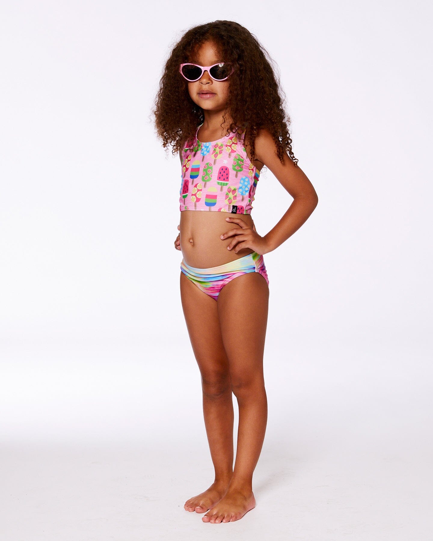 Printed Two-Piece Swimsuit Multicolored