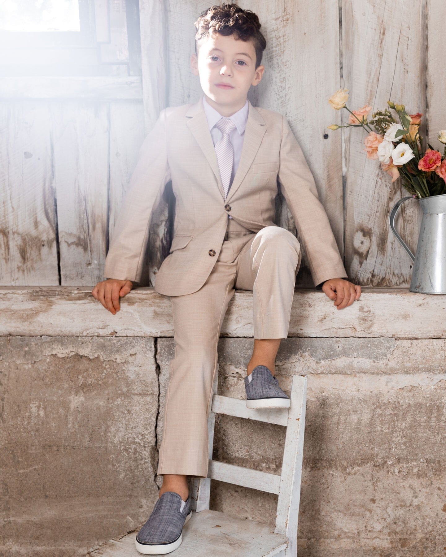 Two Button Blazer Light Taupe