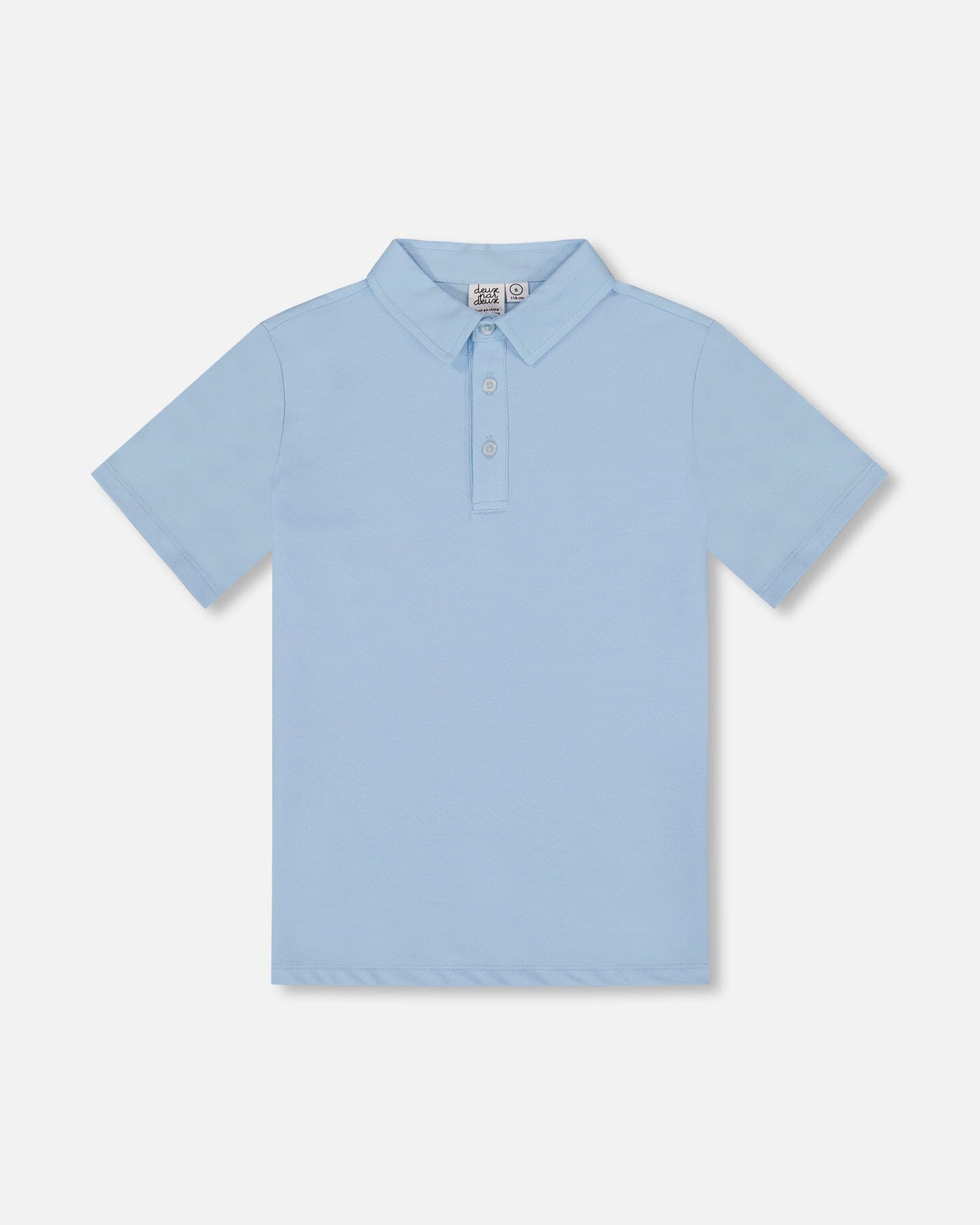 Short Sleeve Polo Shirt Pale Blue