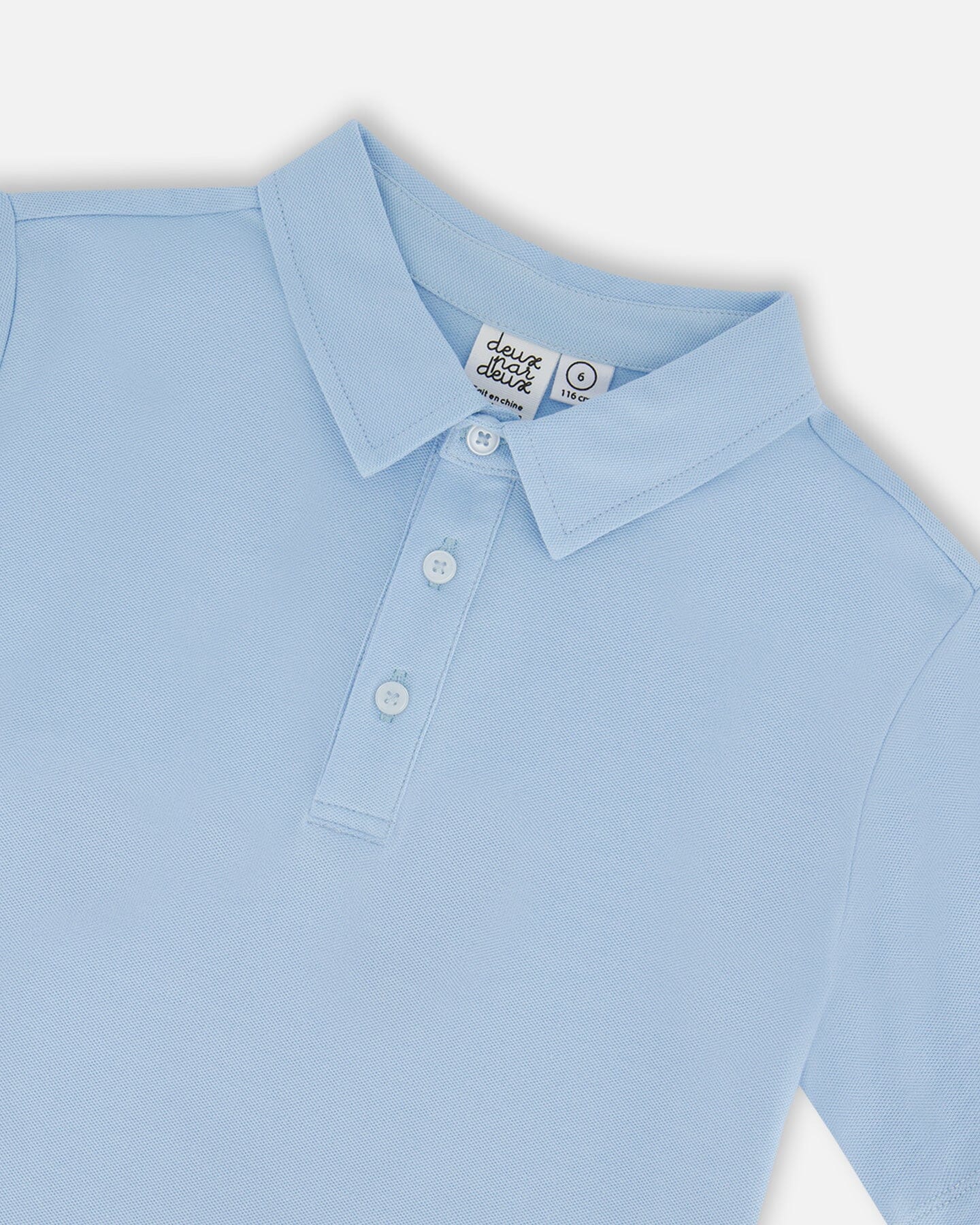Short Sleeve Polo Shirt Pale Blue