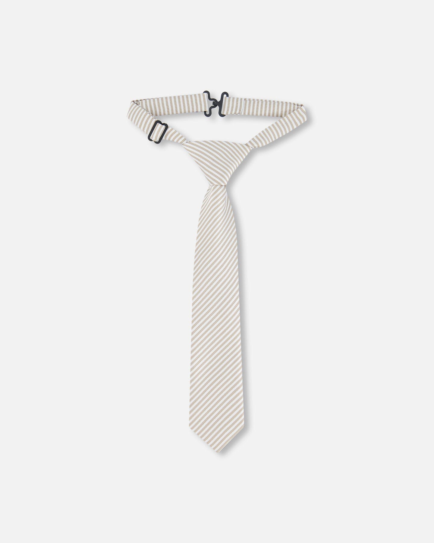 Neck Tie Light Taupe Striped