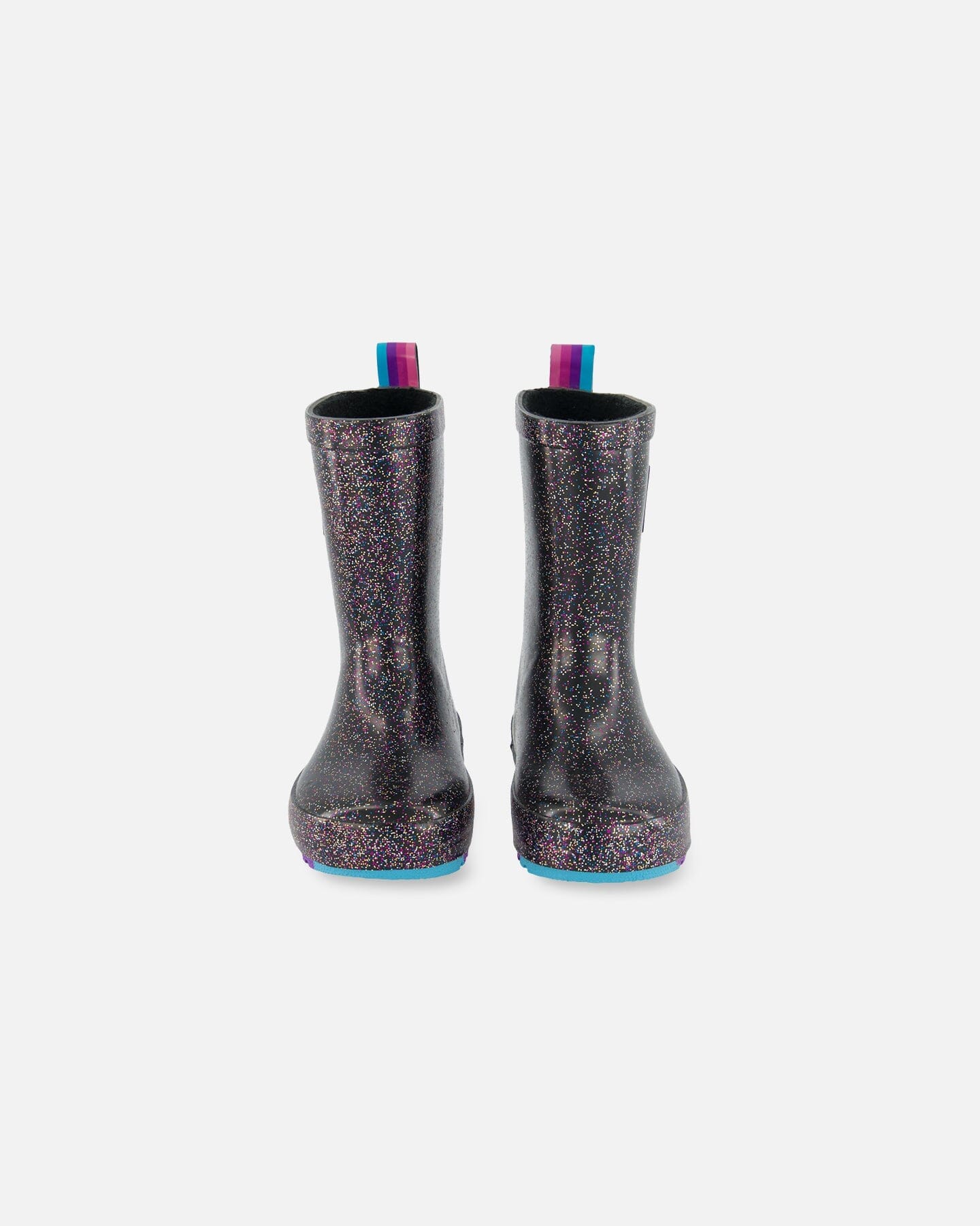 Rain Boots Black With Glitter