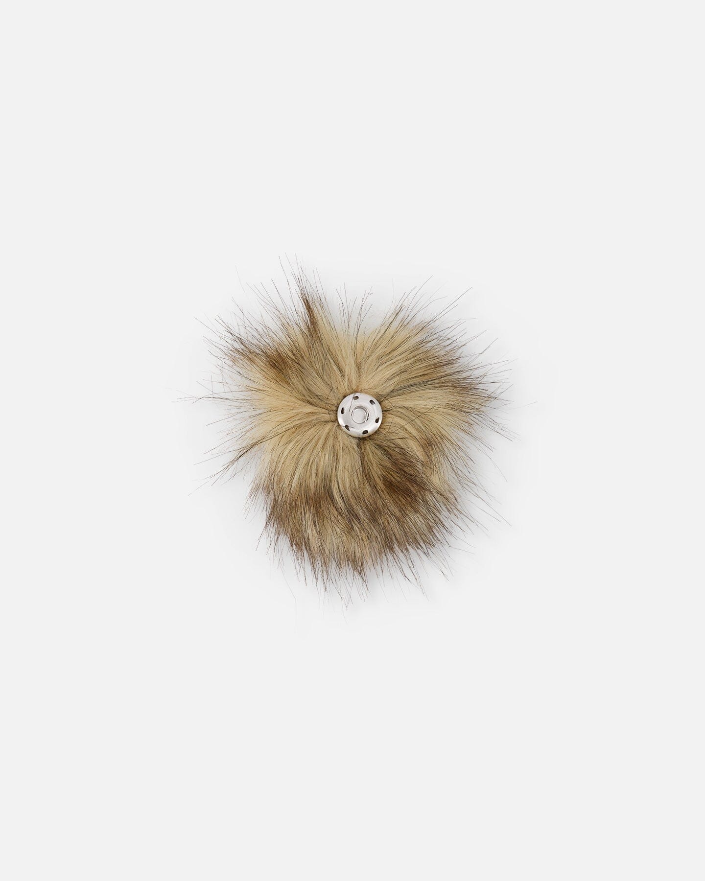 Beige Fake Fur Pompom For Hat