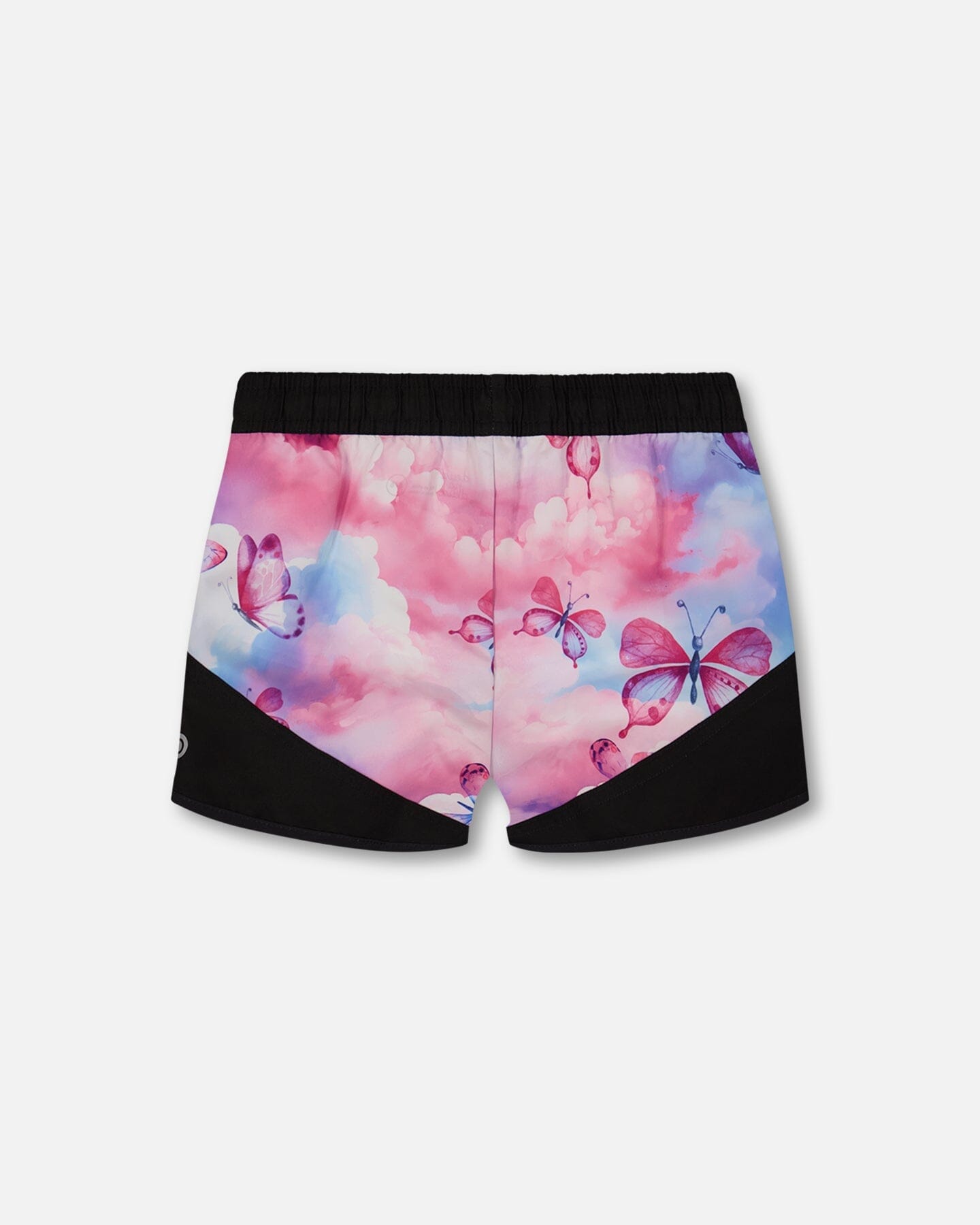 Printed Athletic Short Pink, Blue And Butterflies
