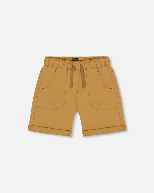 Stretch Twill Short Tan