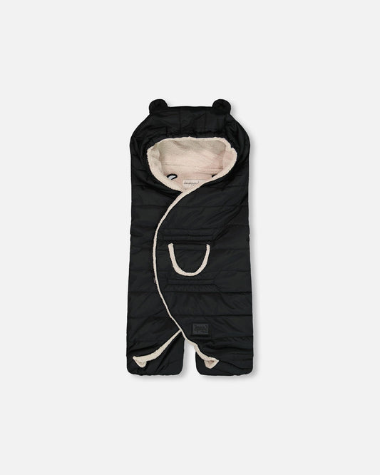 Snugly Baby Wrap Designed For Car Seat And Stroller Black