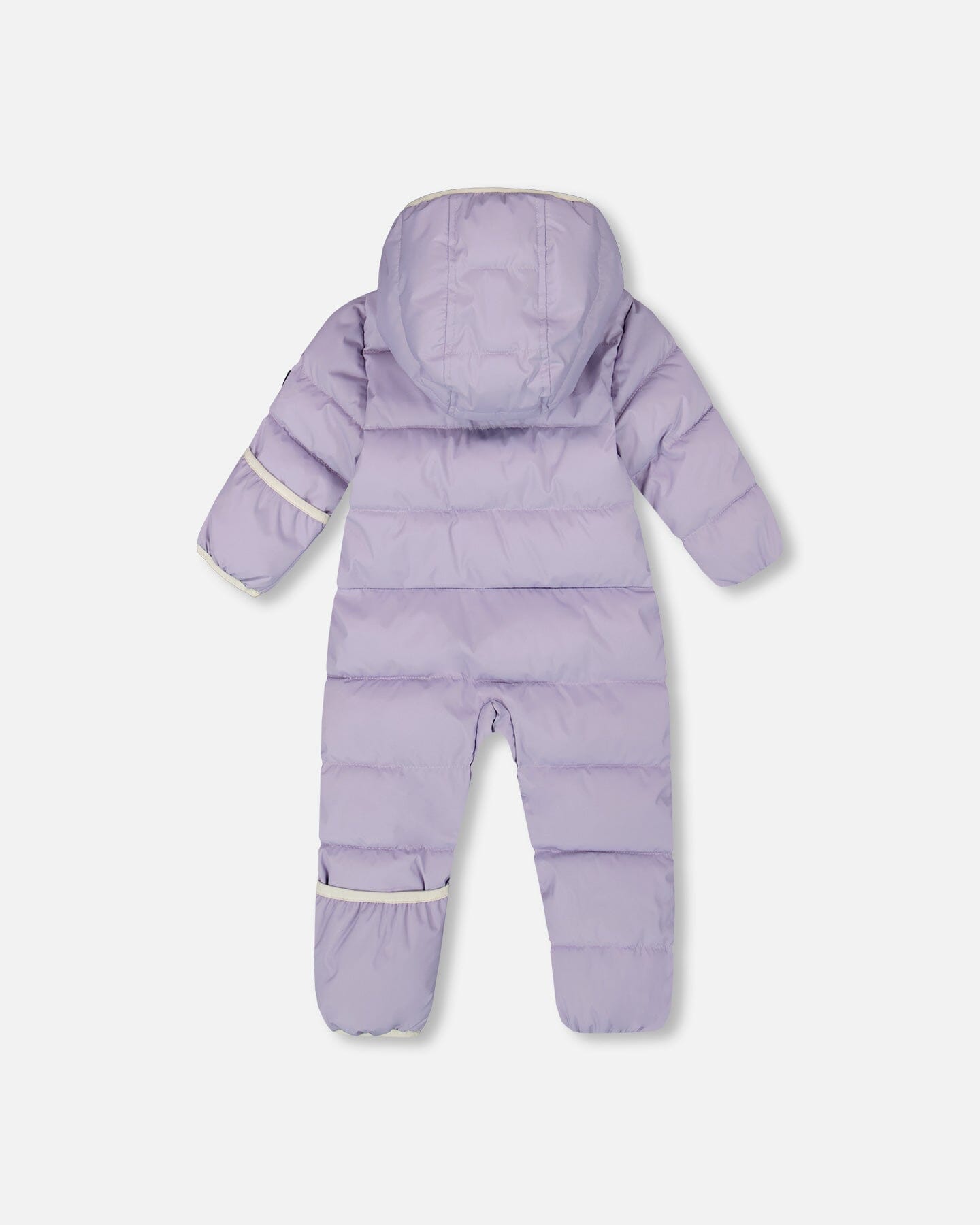 One-Piece Baby Cloud Compressible Snowsuit Designed For Car Seat Purple Gray