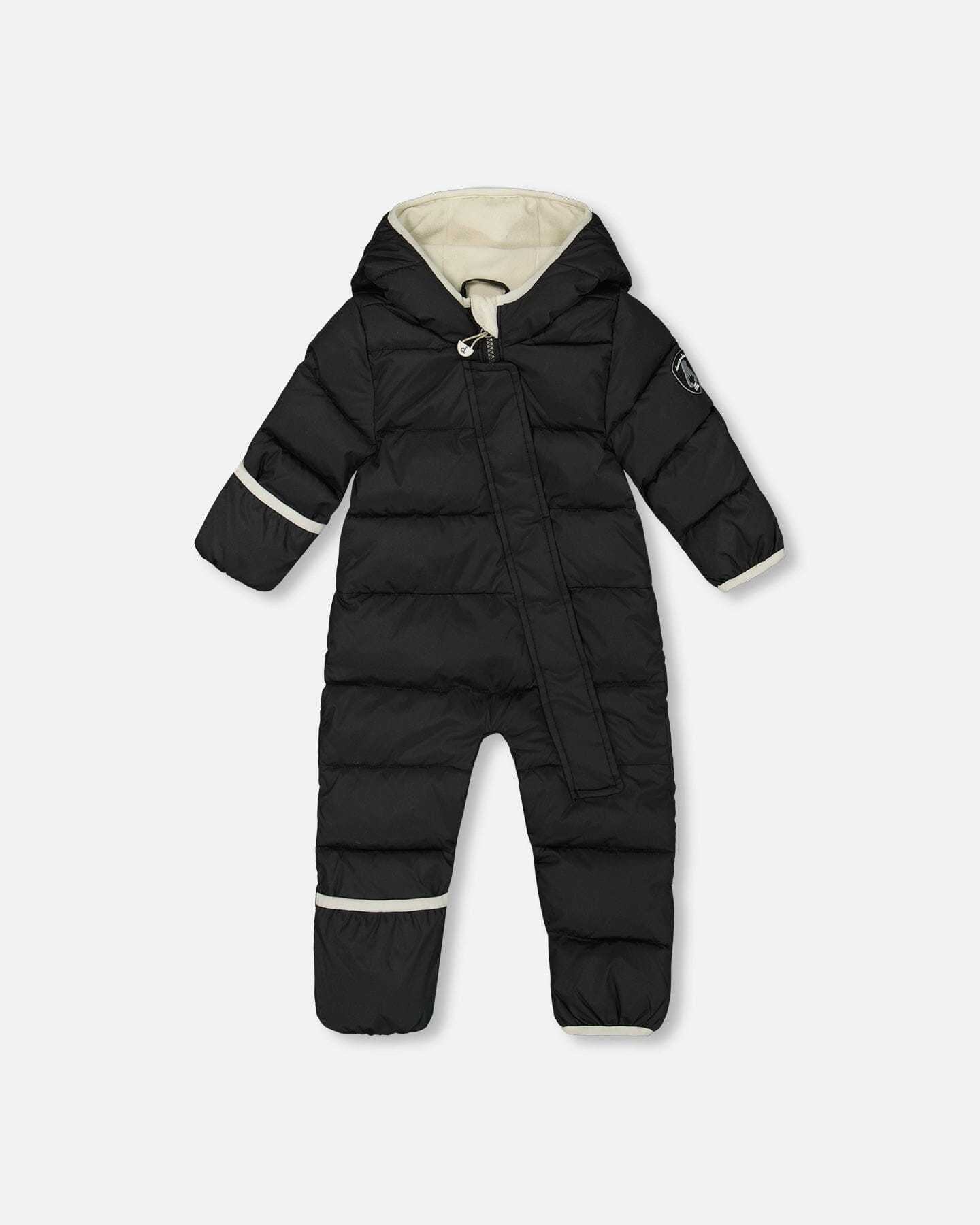 One-Piece Baby Cloud Compressible Snowsuit Designed For Car Seat Black