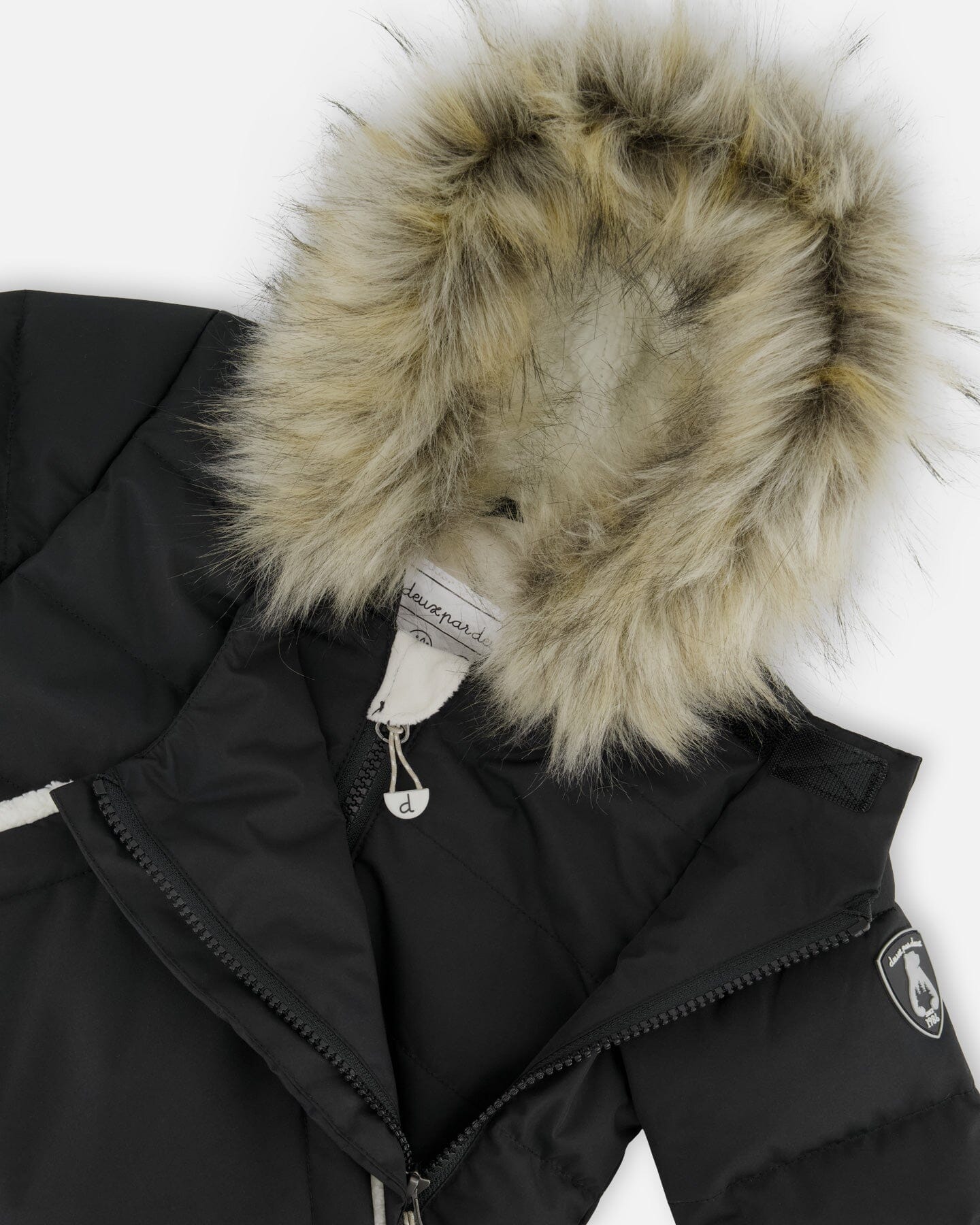 One-Piece Baby Snug Snowsuit Designed For Car Seat Black