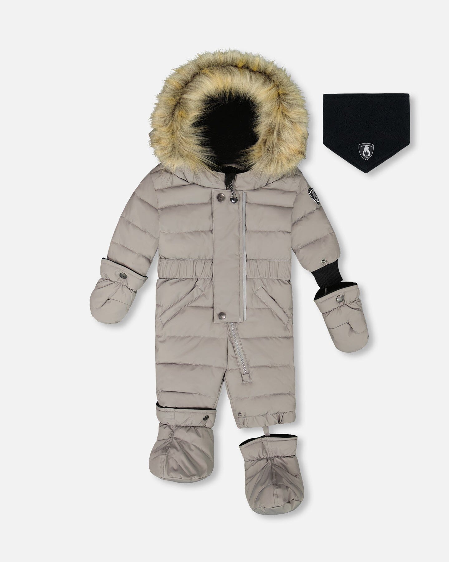 One-Piece Baby Original Puffy Snowsuit Gray