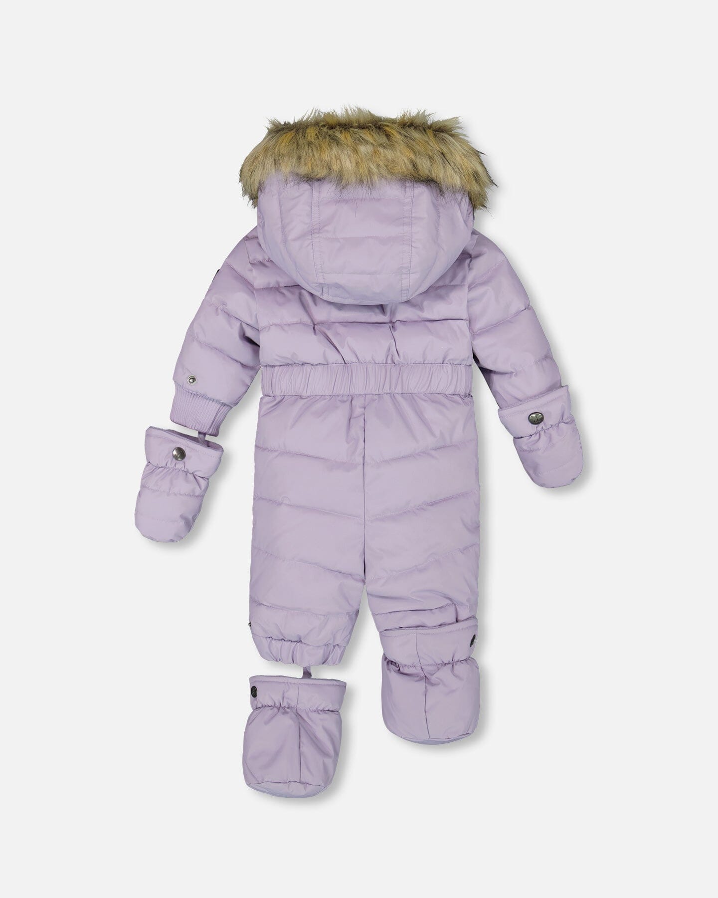 One-Piece Baby Original Puffy Snowsuit Purple Gray