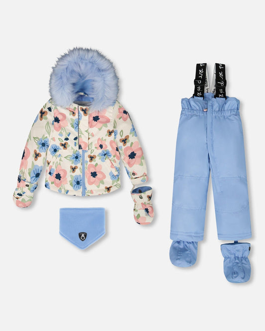Two-Piece Baby Play Snowsuit Light Blue