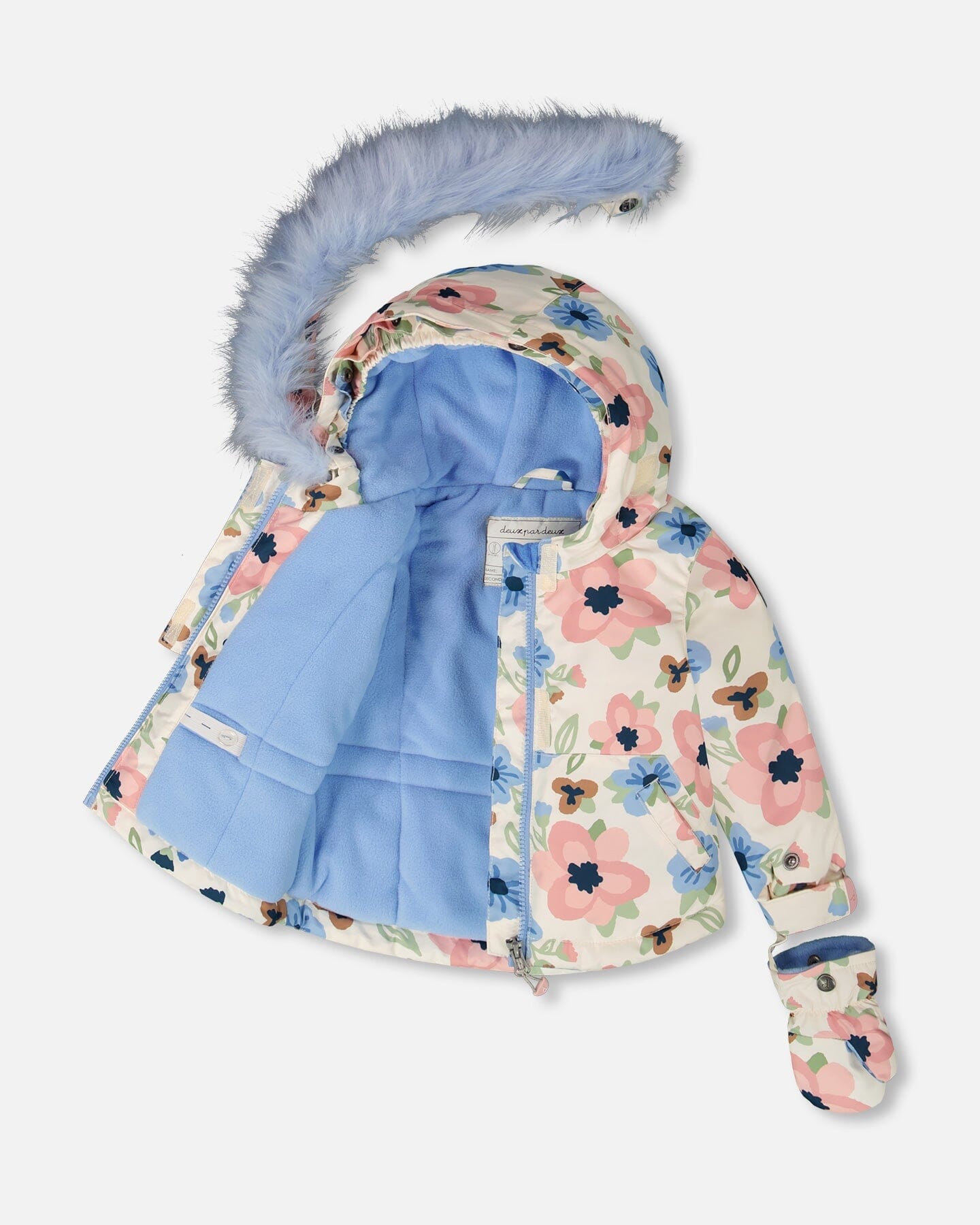Two-Piece Baby Play Snowsuit Light Blue