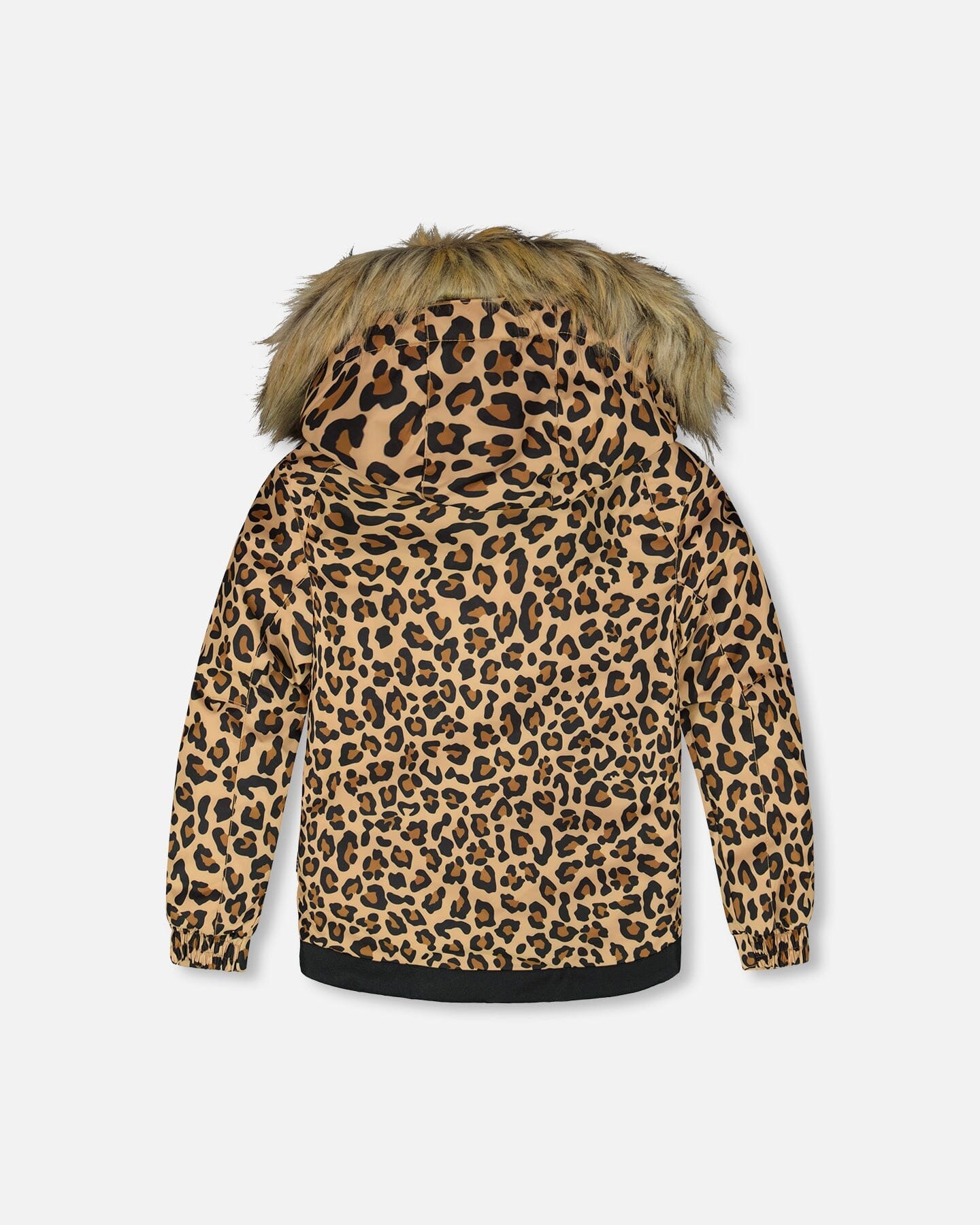 Two-Piece Play Snowsuit With Animal Print Jacket Black