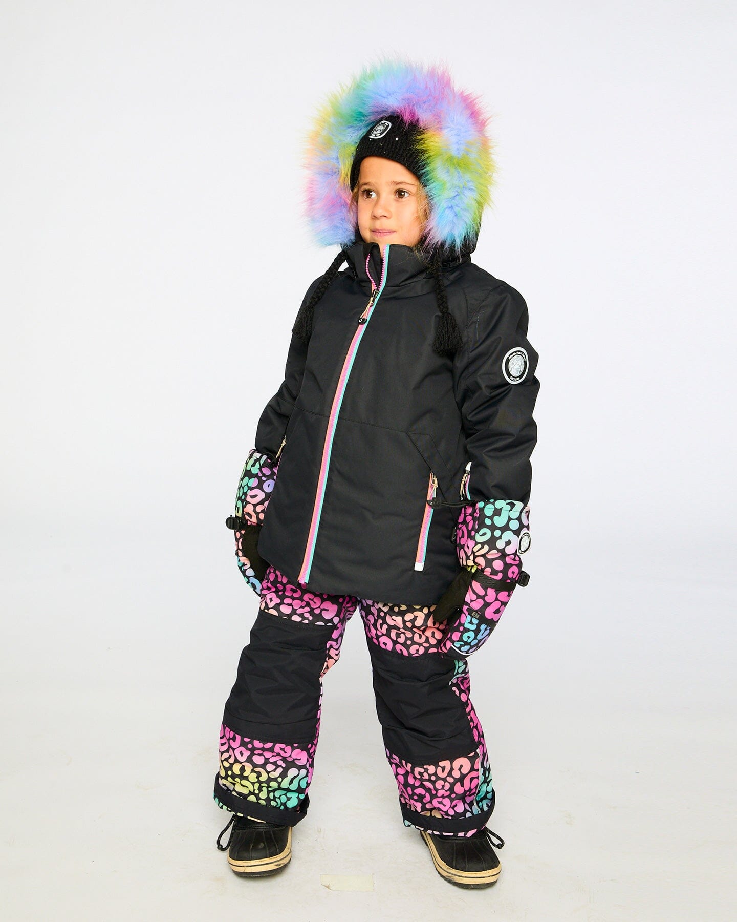 Two-Piece Play Snowsuit Rainbow Leopard