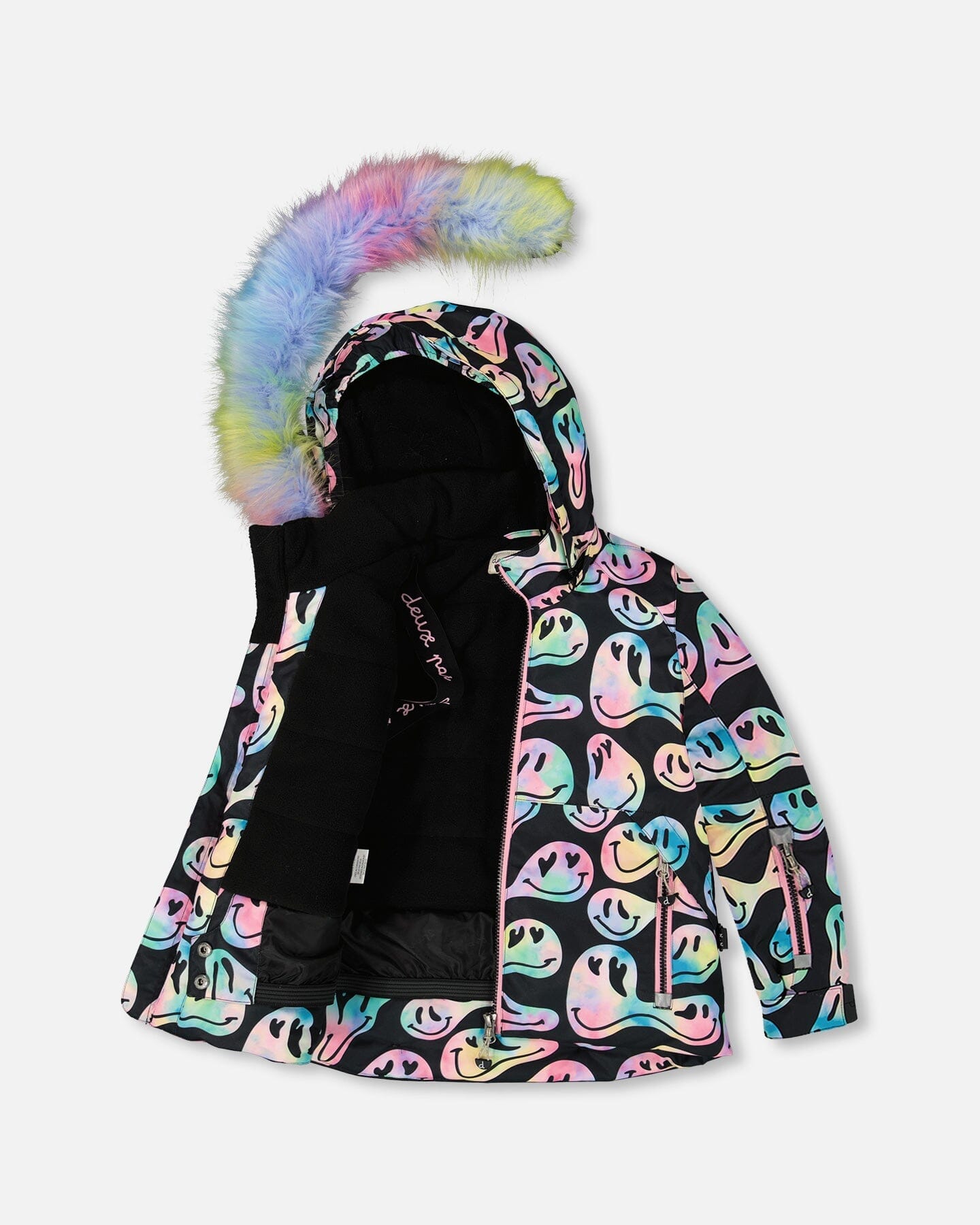 Two-Piece Play Snowsuit With Printed Jacket Pink
