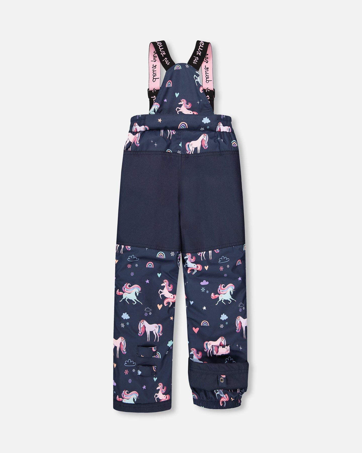 Two-Piece Play Snowsuit Navy Unicorn Print