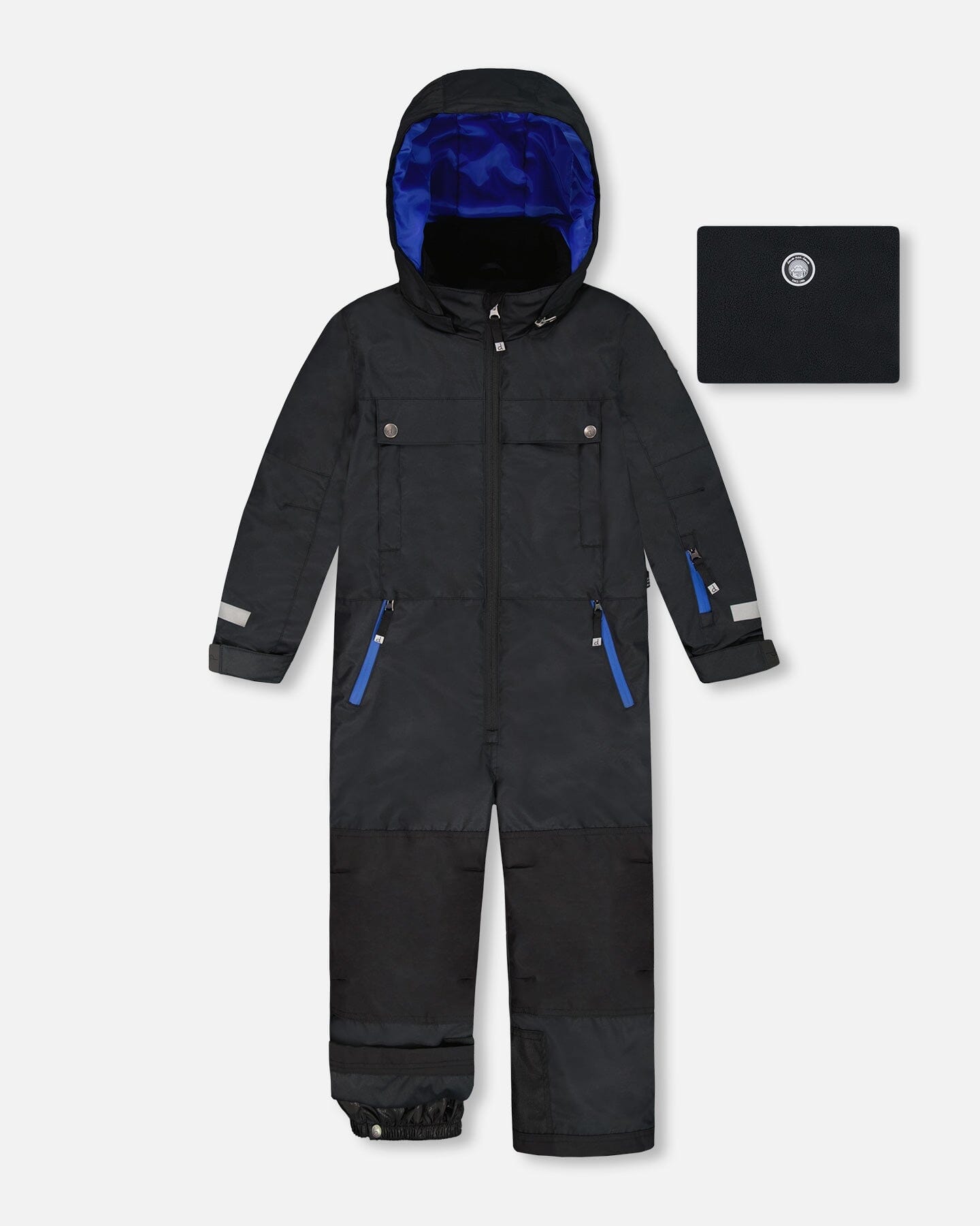 Solid One-Piece Teknik Snowsuit Black