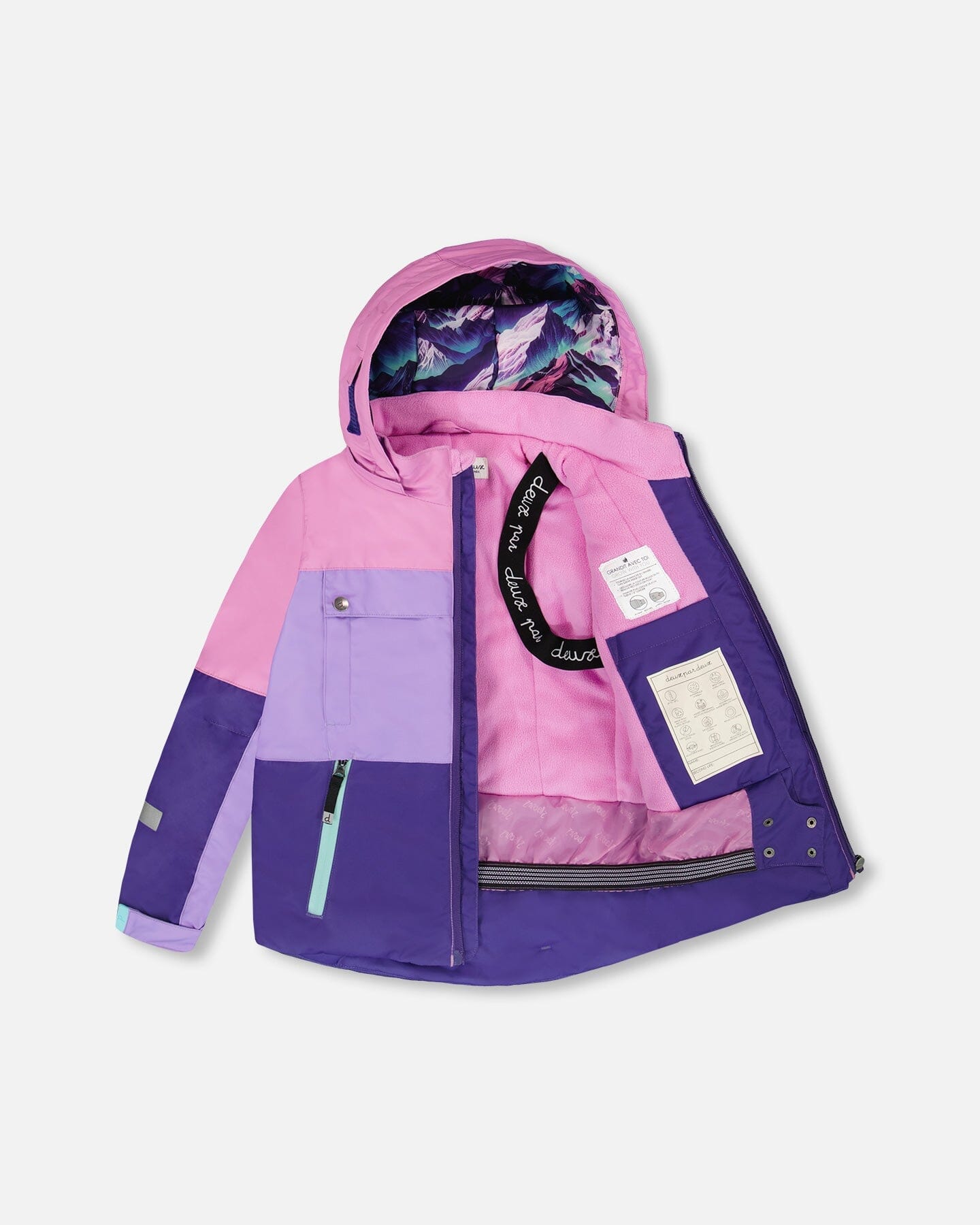 Two-Piece Teknik Snowsuit Purple Mountain Print