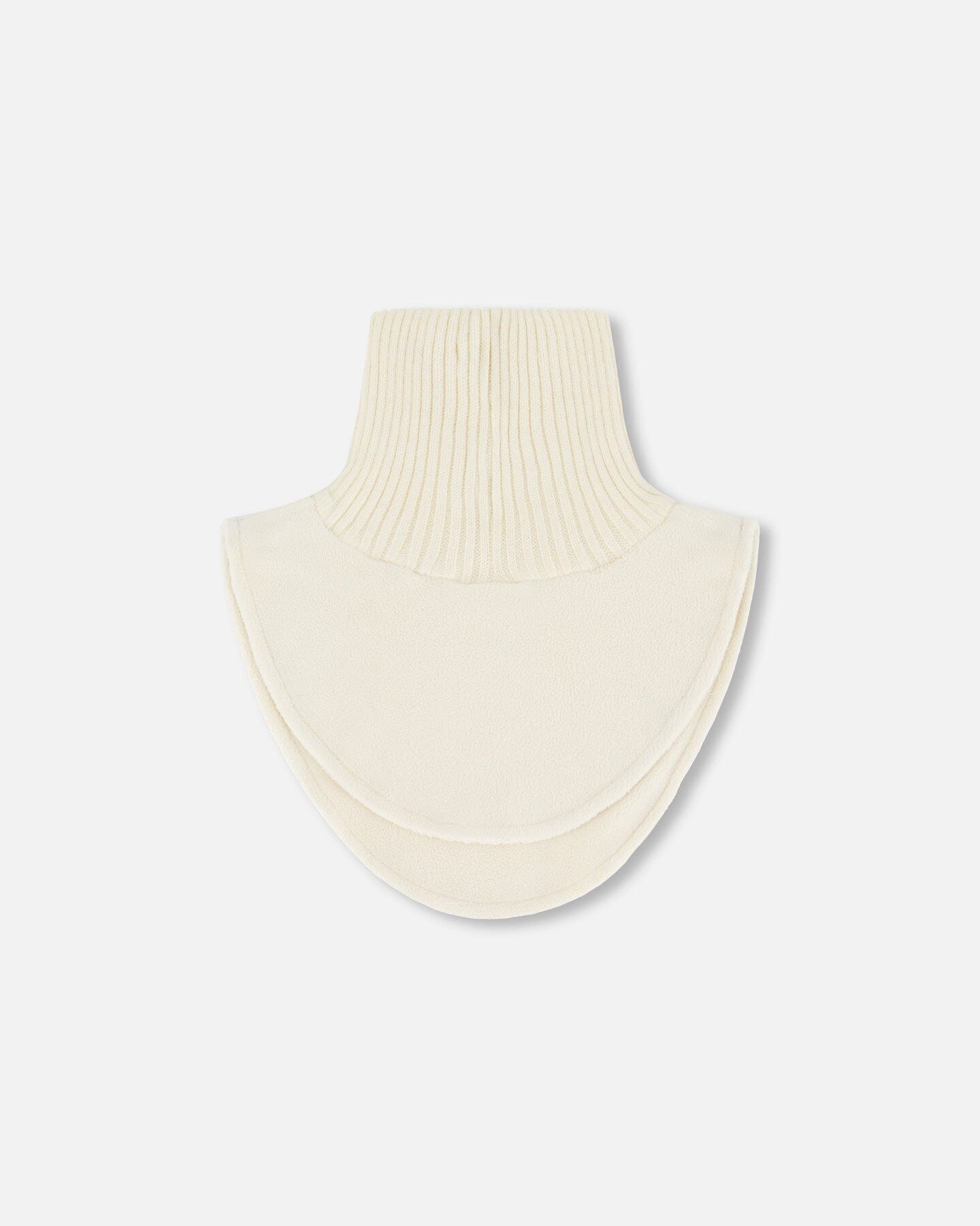 Polar Fleece And Knit Neckwarmer Off-White